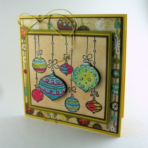 Handmade ornament card