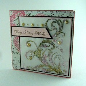 Handmade flourish card