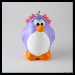 Handmade purple bird ornament
