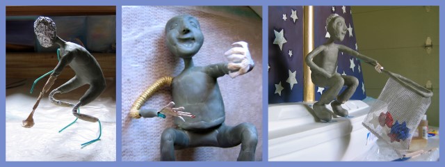 Star Catching Boy sculpture