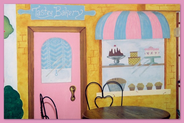Bakery wall mural