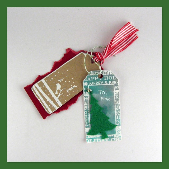 Handmade Christmas gift tags