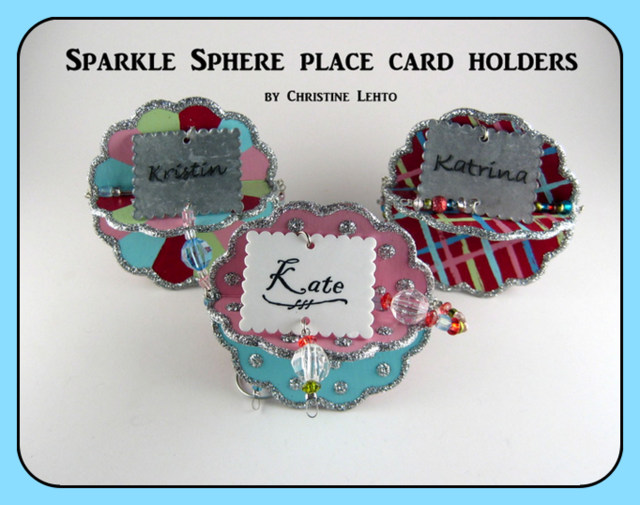 Sparkle Sphere glitter ornaments created by Christine Lehto
